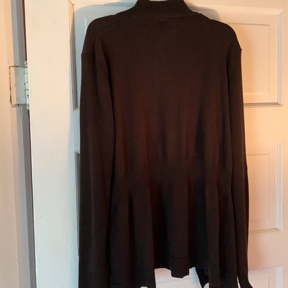 Faded Glory black cardigan sweater w fitted waist szXXL - Picture 4 of 5